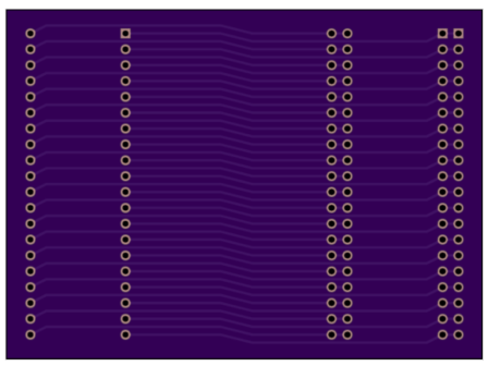 DIL 40 header PCB - Bottom